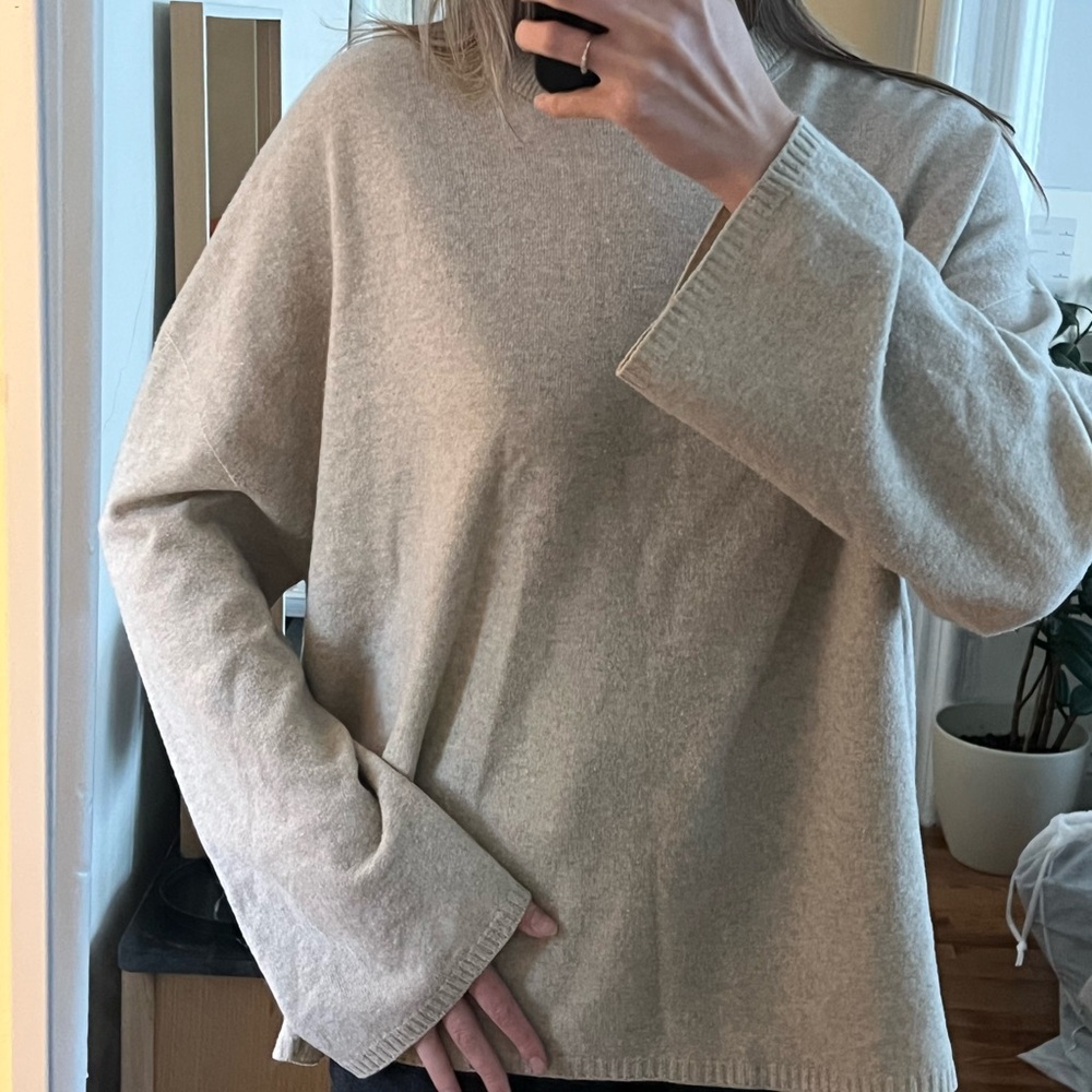 Toteme Beige Wool Sweater